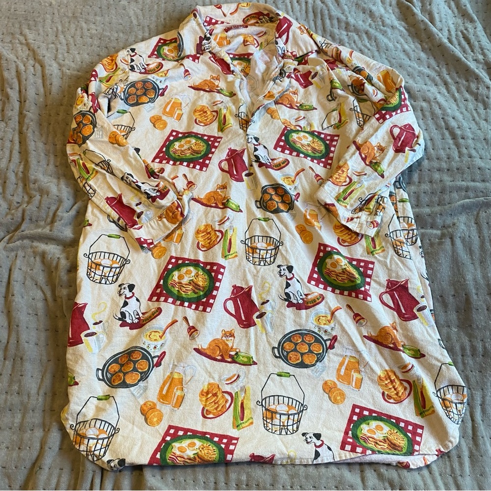 Frankie & Johnny Breakfast Nightgown Sleepshirt